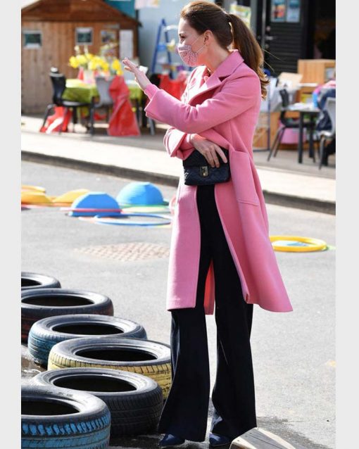 Kate Middleton Pink Trench Coat