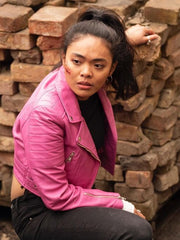 Young Wallander Katja Nilssen Leather Jacket