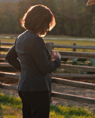 Yellowstone Kelly Reilly Black Notch Neck Jacket