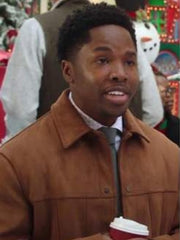 Kenan Season 2 Jordan Brown Suede Jacket