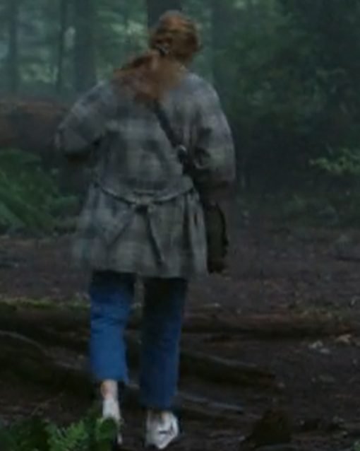 Nancy Drew Kennedy McMann Grey Plaid Coat