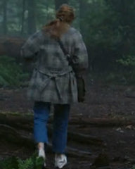 Nancy Drew Kennedy McMann Grey Plaid Coat