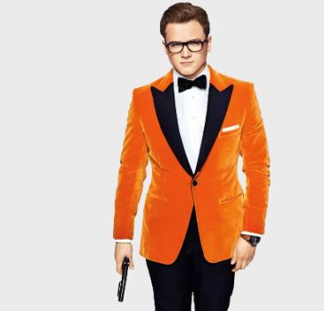 Kingsman The Golden Circle Eggsy Orange Tuxedo 