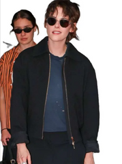 Kristen Stewart Cannes 2026 Black Jacket