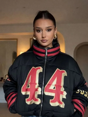 Kristin Juszczyk 2026 San Francisco 49ers Puffer Jacket