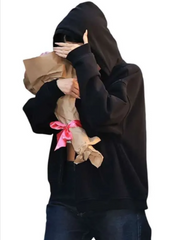 Kylie Jenner West Hollywood 2026 Black Hoodie