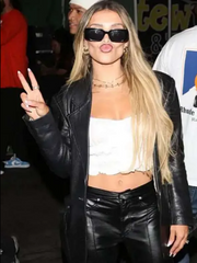 Los Angeles Hana Giraldo Leather Blazer