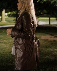 The Sex Lives of College Girls Reneé Rapp Brown Leather Coat