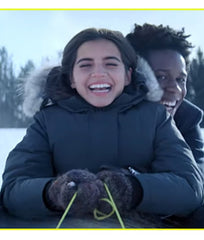 Let It Snow Isabela Moner Coat With Fur Hood