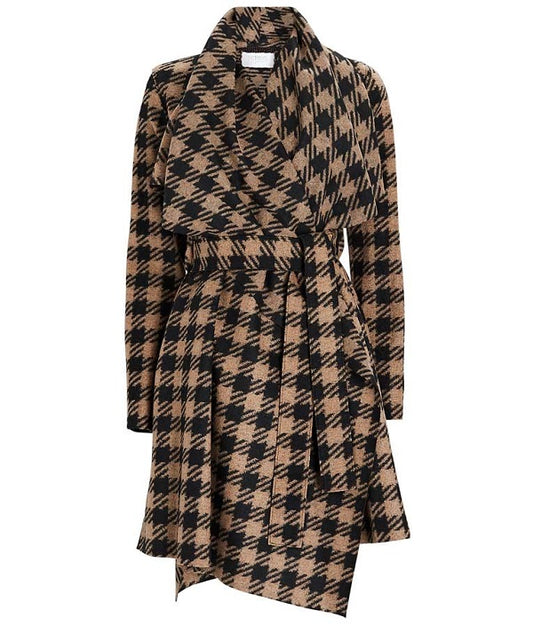 The Equalizer 2021 Melody Chu Houndstooth Coat