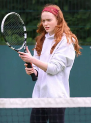 Sadie Sink London 2026 Grey Hoodie