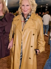 LFW 2026 Jennifer Saunders Leather Coat
