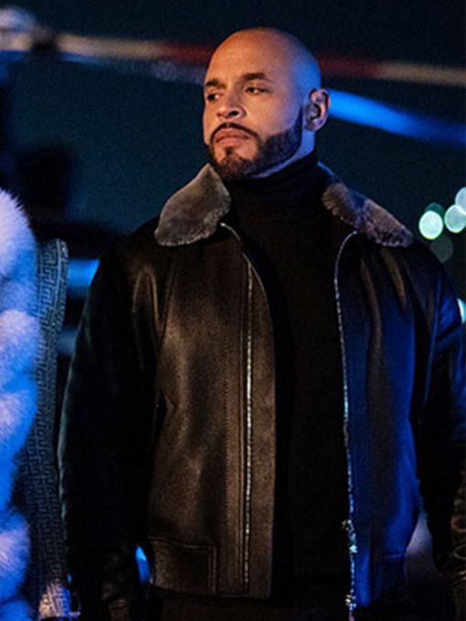 Power Book II Ghost S02 Lorenzo Tejada Shearling Collar Jacket