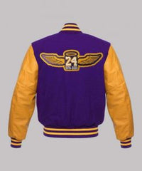 Los Angeles Lakers Purple Varsity Bomber Jacket