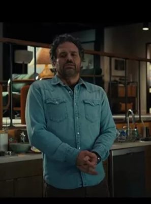 The Adam Project Mark Ruffalo Denim Shirt