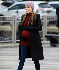 Anna Kendrick Love Life Darby Black Wool-blend Coat