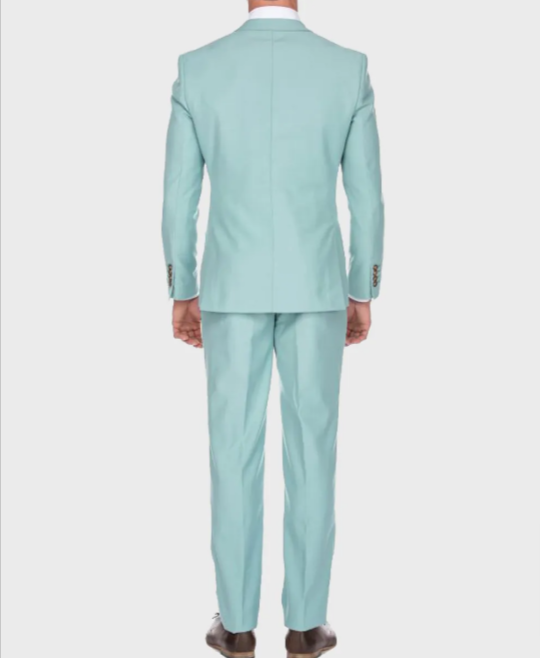 Mens Blue Slimfit Suit