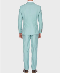 Mens Blue Slimfit Suit