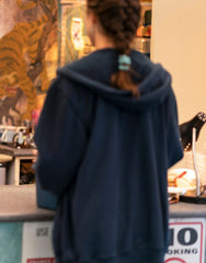 Maid 2021 Margaret Qualley Blue Hoodie