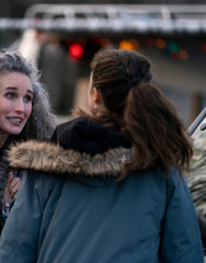 Maid 2021 Margaret Qualley Fur Hooded Jacket
