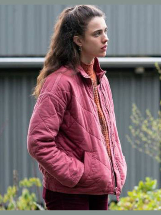 Maid 2021 Margaret Qualley Pink Jacket