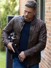 Sheriff Country Matt Lauria Leather Jacket