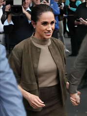 Meghan Australia Visit 2026 Markle Suede Jacket