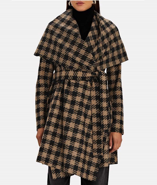 The Equalizer 2021 Melody Chu Houndstooth Coat