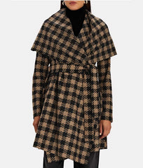 The Equalizer 2021 Melody Chu Houndstooth Coat