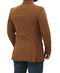 Mens Coffee Brown Wool Coat