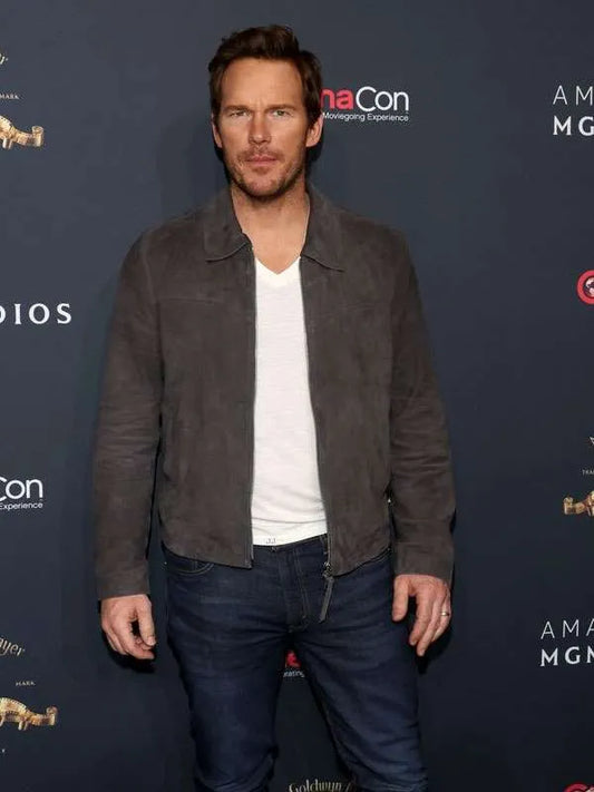 Mercy 2026 Chris Pratt Suede Leather Jacket