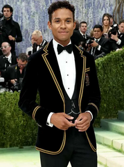 Met Gala 2026 Jaafar Jackson Black Blazer