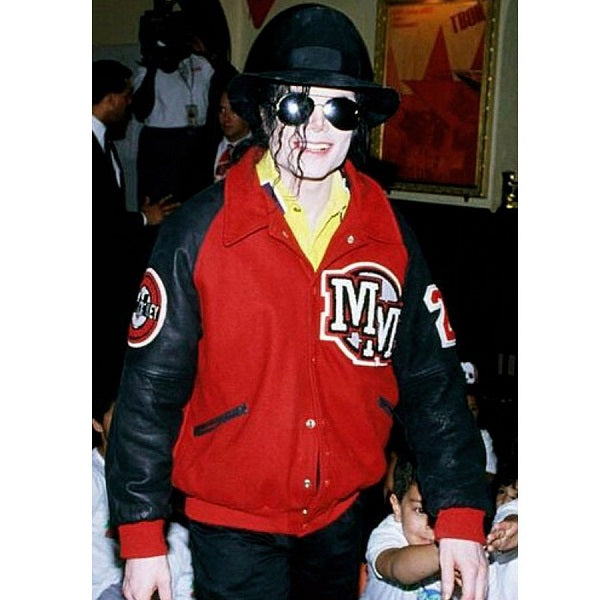 Michael Jackson Mickey Mouse Varsity Jacket