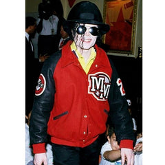 Michael Jackson Mickey Mouse Varsity Jacket