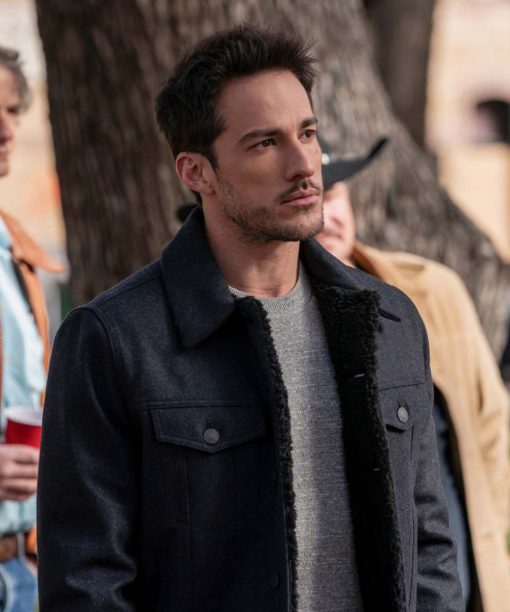 Roswell, New Mexico S03 Kyle Valenti Black Cotton Jacket