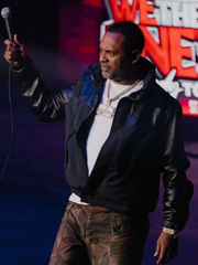 Mike Epps 2026 Black Bomber Jacket