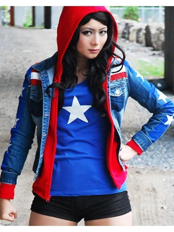 Miss America Chavez Avengers Denim Jacket