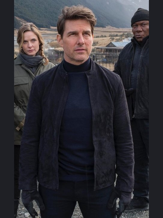 Mission Impossible 6 Tom Cruise Suede Leather Jacket