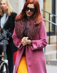 Anne Hathaway Modern Love Pink Lexi Coat