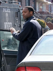 The Exorcist Chiwetel Ejiofor Blue Wool Coat