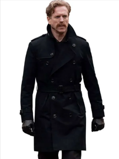 The Runner Damian Lewis Black Coat