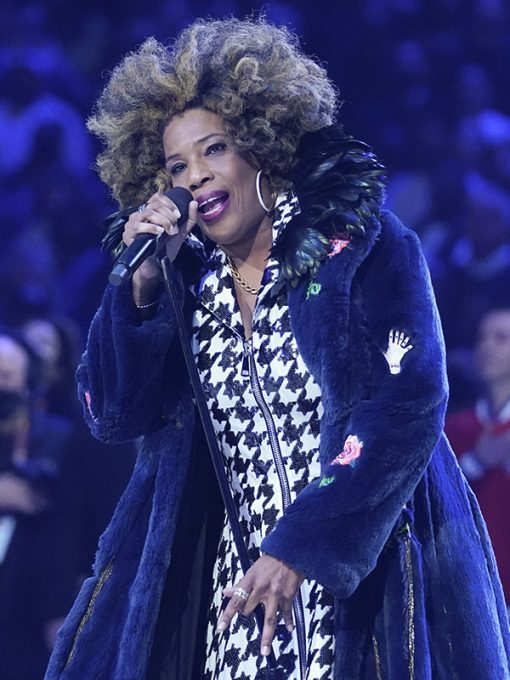 Macy Gray NBA All Star Game Coat
