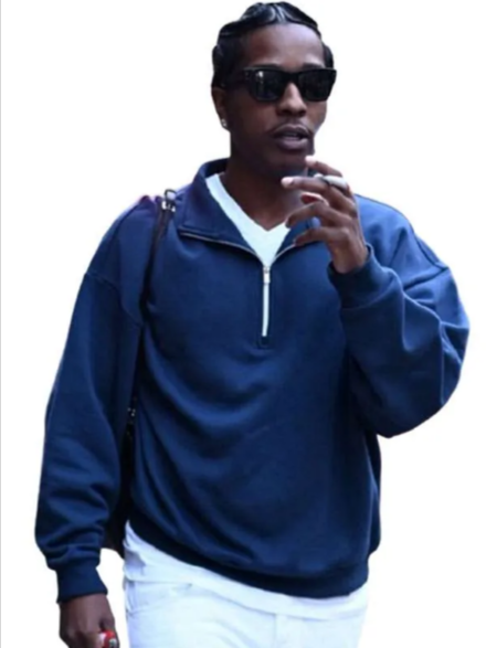 NYC 2026 ASAP Rocky Blue Sweatshirt