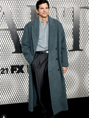 NYC 2026 Ashton Kutcher Long Wool Coat