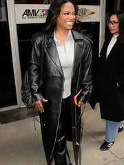 NYC 2026 Kandi Burruss Leather Coat