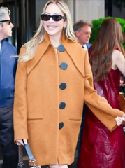 NYC Este Haim 2026 Brown Coat
