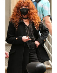 Russian Doll Season 2 Natasha Lyonne Black Wool Coat