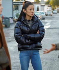Nancy Drew George Fan Puffer Jacket