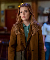Kennedy McMann Nancy Drew Brown Coat