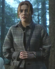 Nancy Drew Kennedy McMann Grey Plaid Coat
